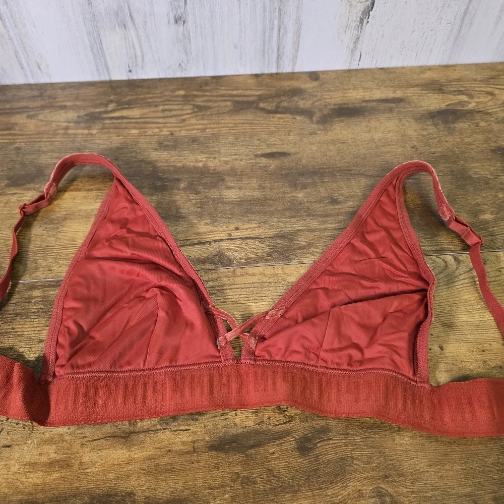 Pink VS orange unlined bralette women's size medium